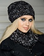 Комплекты Gulyann Knitwear Amore 1 флис (колпак+шарф-кольцо) Комплект - серый-кофе