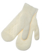Перчатки, варежки, митенки Noryalli 59008 (р-р18) Варежки - белый