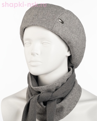 Бэт Комплект (берет+бактус) (56-58) - Шапки-НСК. Головные уборы оптом и в розницу.