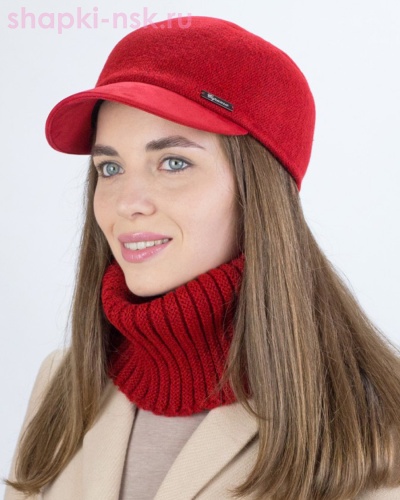 559-К-Д Комплект женский (бейсболка+снуд) (56-58) - Шапки-НСК. Головные уборы оптом и в розницу.