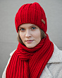 Комплекты Noryalli 42600/32600 (колпак+шарф) Комплект - т.красный
