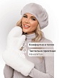 Перчатки, варежки, митенки Avenue Lux Варежки женские флис экомех норка - 11 белый