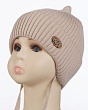 Головные уборы Поляярик 06-24-D Бини для мальчика (44-46) - св.бежевый