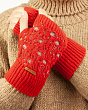Перчатки, варежки, митенки Noryalli 525360 Митенки - красный