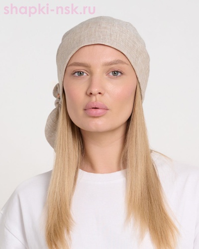 Розанна Бандана лён (56-57) - Шапки-НСК. Головные уборы оптом и в розницу.