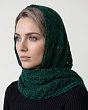 Шарфы, снуды, прочие Paola Belleza 599 PB Косынка женская (140 х 60) - т.зеленый