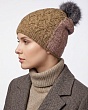Головные уборы Snezhna (marhatter) 7126/2 SWH Шапка женская флис (56-58) - кофе-св.сирень