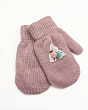 Перчатки, варежки, митенки Теплыши 037-TMg Варежки для девочки (7-8 лет) - т.пудра