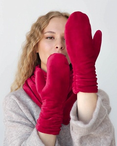 160.01/00-6 Варежки флис (M (7-8))