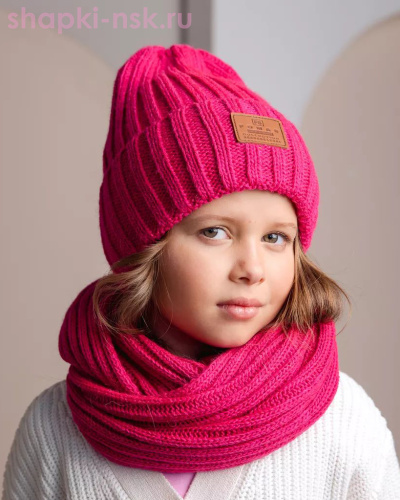 Q 130 D 130 Колпак (колпак+снуд) (54-56) - Шапки-НСК. Головные уборы оптом и в розницу.