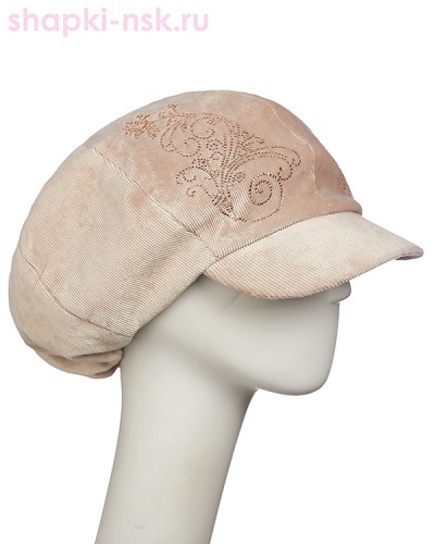 Американка Кепка флис вельвет велюр женская (56-58) - Шапки-НСК. Головные уборы оптом и в розницу.