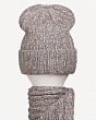 Комплекты Static 9225-1 (колпак+шарф) Комплект - 060 какао-бело-серый