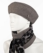 Комплекты Инга Шляпный дом Лада Комплект (берет+бактус) (56-58) - серый