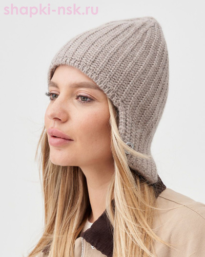 Агава пряжа Енот Ушанка женская (56-58) - Шапки-НСК. Головные уборы оптом и в розницу.