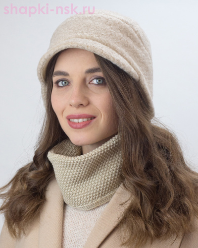 848-К-Д Комплект (бейсболка+снуд) (56-58) - Шапки-НСК. Головные уборы оптом и в розницу.