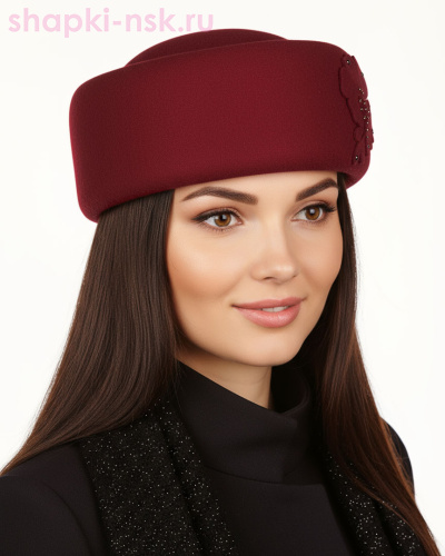 Таблетка 1 шерсть Шляпа женская (56-58) - Шапки-НСК. Головные уборы оптом и в розницу.