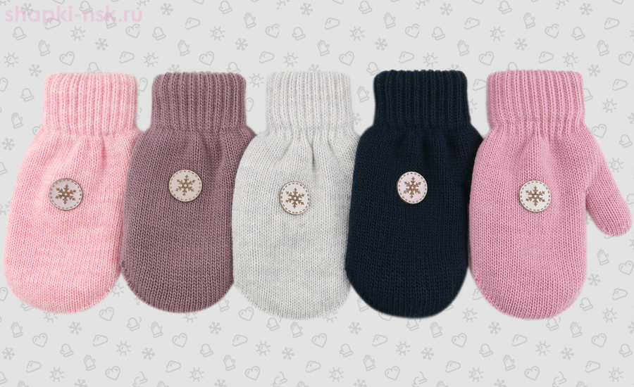 091-TMg Варежки для девочки (7-8 лет)