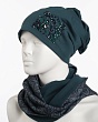 Комплекты Avenue 0101/19к СП Комплект женский флис (колпак+снуд) (56-58) - 513/1 изумруд