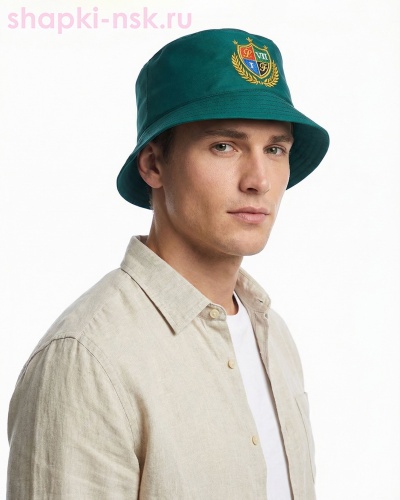 897-62 V Герб Панама мужская хлопок (56-62) - Шапки-НСК. Головные уборы оптом и в розницу.