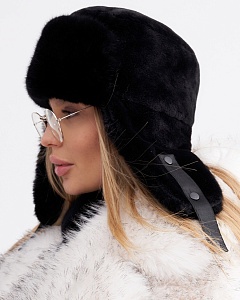 Тиффани экомех пума Ушанка женская флис (56-57)