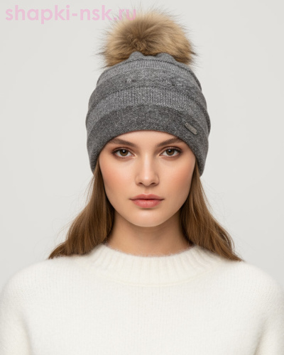 8202 Шапка женская флис (56-58) - Шапки-НСК. Головные уборы оптом и в розницу.