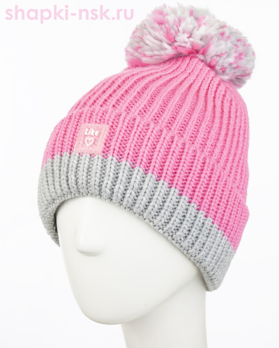 11506/2 MGH Колпак для девочки флис (54-56) - Шапки-НСК. Головные уборы оптом и в розницу.