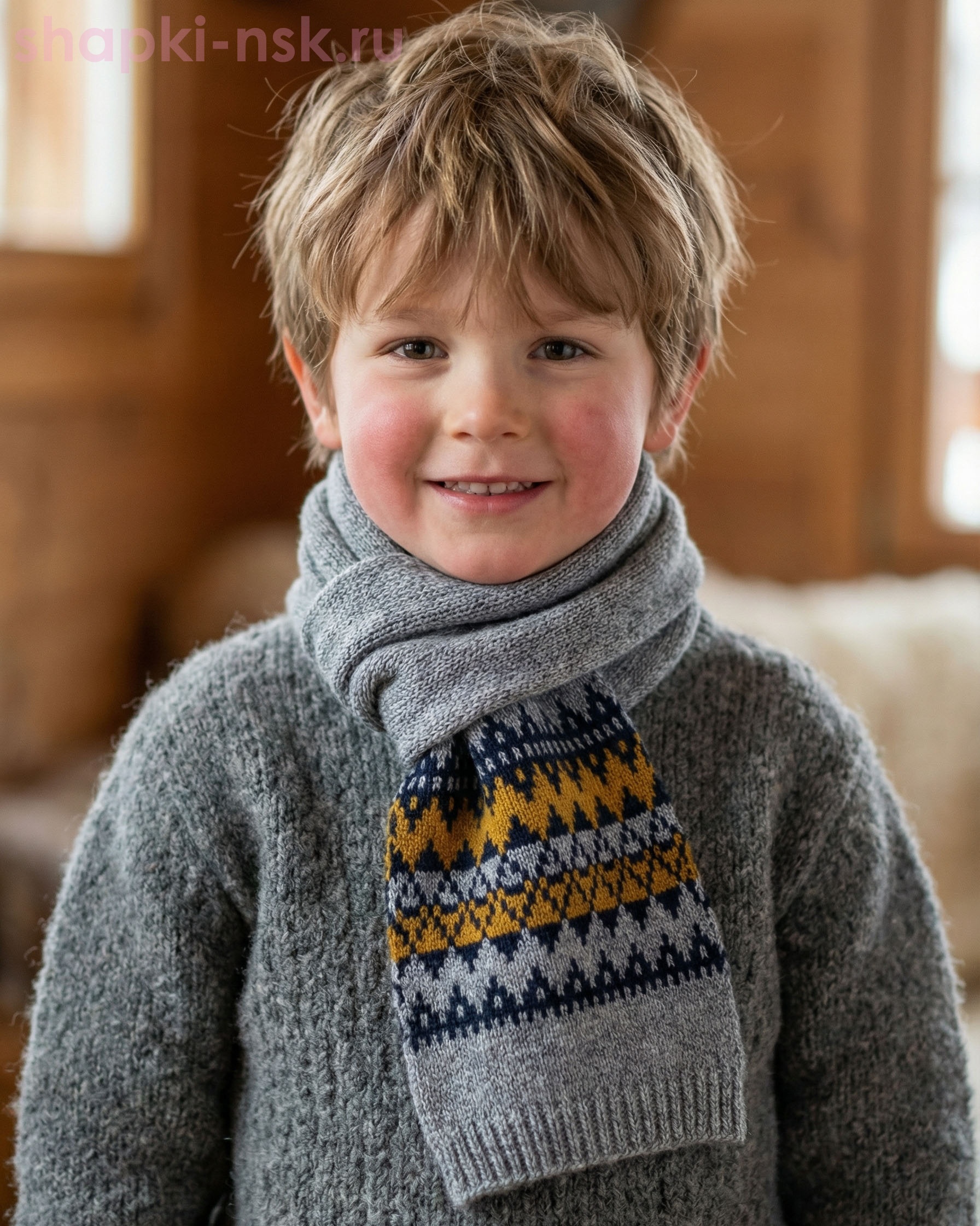 11258 MBS Шарф для мальчика (130 х 16)