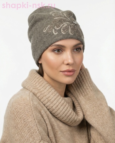 Амми 414 Бини женская флис (56-58) - Шапки-НСК. Головные уборы оптом и в розницу.