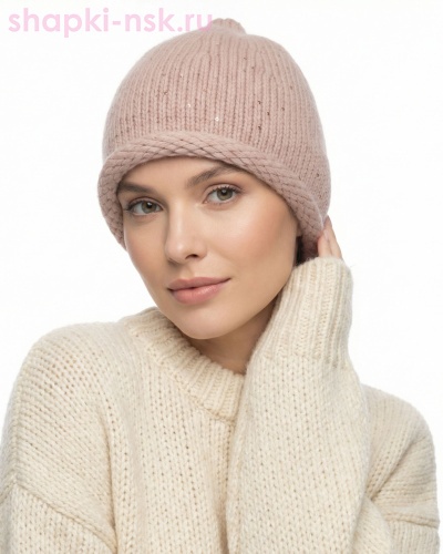 293 PB Шапка женская флис (56-58) - Шапки-НСК. Головные уборы оптом и в розницу.