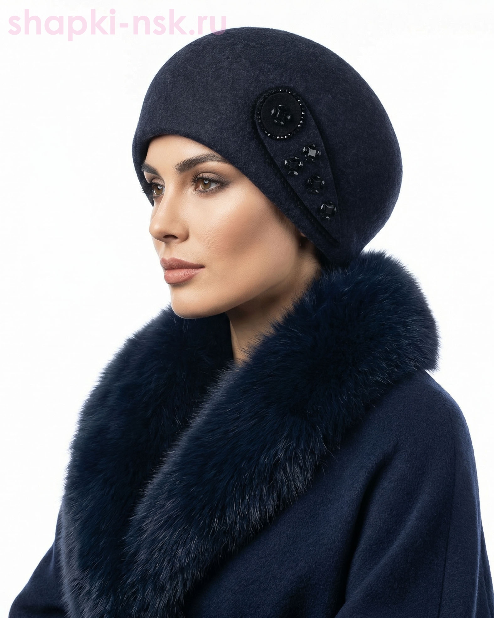 Агата шерсть Берет женский (56-58)