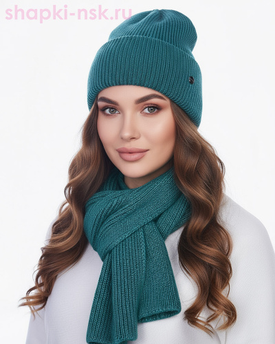 97743 Комплект (шапка+шарф) (56-58) - Шапки-НСК. Головные уборы оптом и в розницу.