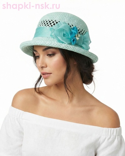 Элен 2-бант Елочка-Сетка Шляпа женская - Шапки-НСК. Головные уборы оптом и в розницу.