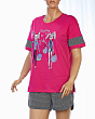 Одежда МаДо 698 (42-60) (футболка+шорты) Пижама - фуксия