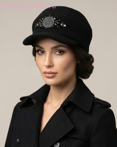 Аюна стразы Бейсболка женская флис (57-59) - Шапки-НСК. Головные уборы оптом и в розницу.