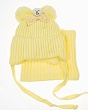 Комплекты Поляярик 03-15-M (50-52) (шапка+снуд) Комплект - желтый