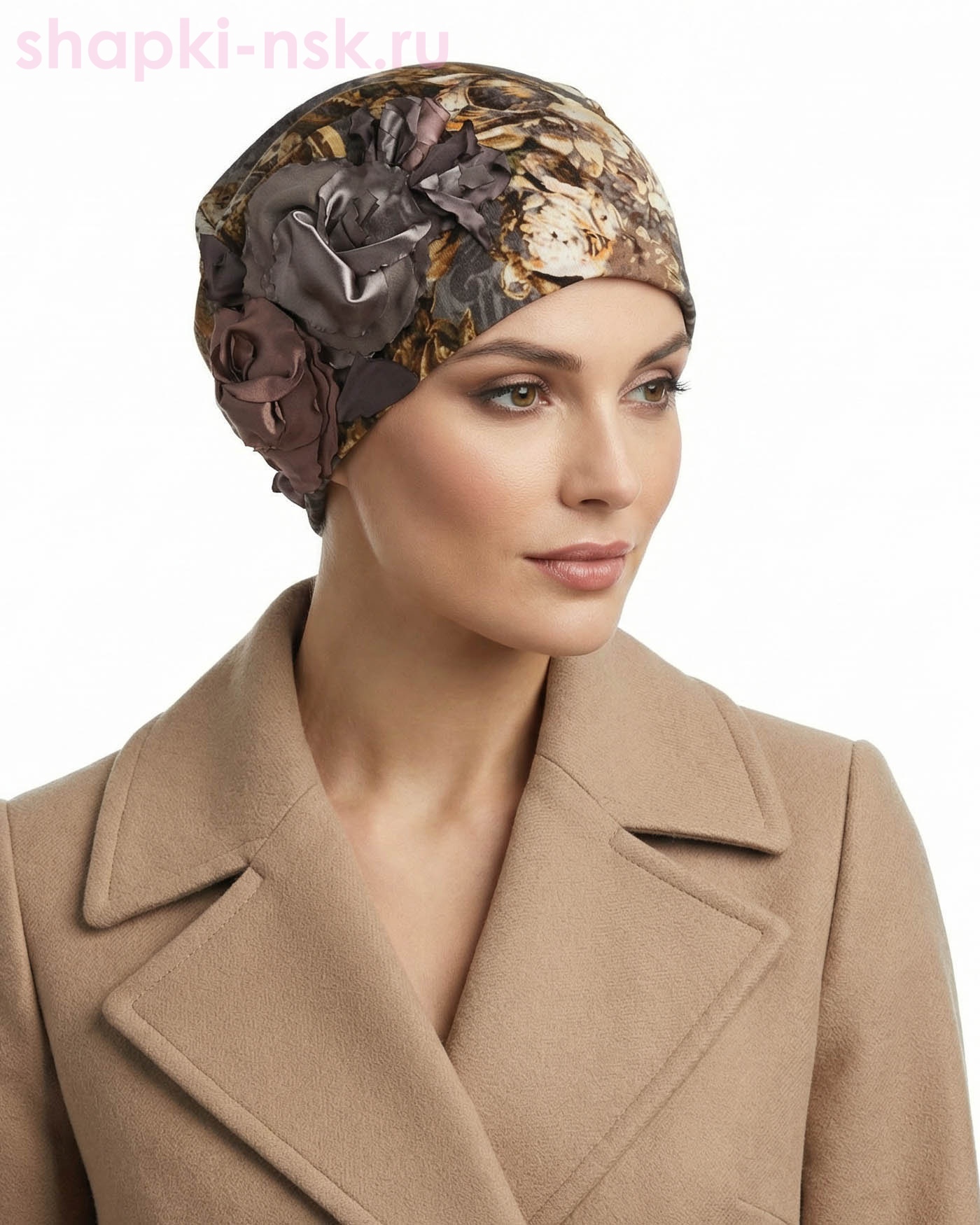 Колпак Розы флис Бини женская флис (56-58)