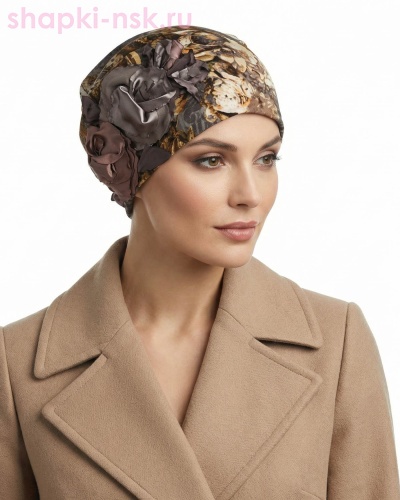 Колпак Розы флис Бини женская флис (56-58) - Шапки-НСК. Головные уборы оптом и в розницу.