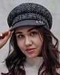 Головные уборы El Gorro 19.15 Ф флис (56-58) Картуз - черно-белый-серый