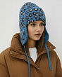 Головные уборы Dispacci 240118 Ушанка женская (56-60) - голубой