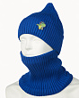 Комплекты Поляярик 02-81-M флис (48-50)(шапка,снуд) Комплект - синий