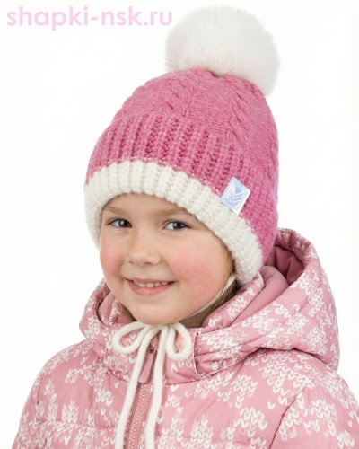 14546/2 MGH Шапка для девочки флис (50-52) - Шапки-НСК. Головные уборы оптом и в розницу.