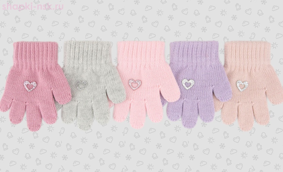 133-TGg Перчатки для девочки (12 (1-2 года))