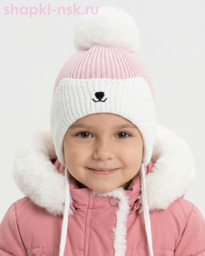 13313/2 MGU Шапка для девочки флис (50-52) - Шапки-НСК. Головные уборы оптом и в розницу.