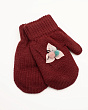 Перчатки, варежки, митенки Теплыши 037-TMg Варежки для девочки (7-8 лет) - бордо