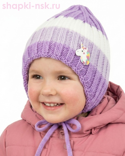 13230/2 MGU Колпак для девочки флис (50-52) - Шапки-НСК. Головные уборы оптом и в розницу.