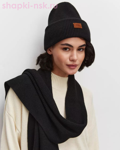 1001 KWH Комплект женский (колпак+шарф) (56-58) - Шапки-НСК. Головные уборы оптом и в розницу.