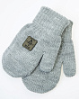 Перчатки, варежки, митенки Теплыши 908-TM шерсть (р-р 13/3-4 года) Варежки - серый меланж
