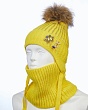 Комплекты Поляярик 02-16-S (Е) (50-52) (шапка+снуд) Комплект - желтый