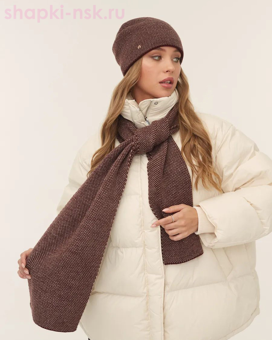 M 1113 S 1113 Комплект женский флис (колпак+шарф)