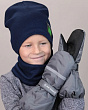 Перчатки, варежки, митенки Поляярик 01-B иск.мех (2-8 лет) Варежки - т.серый